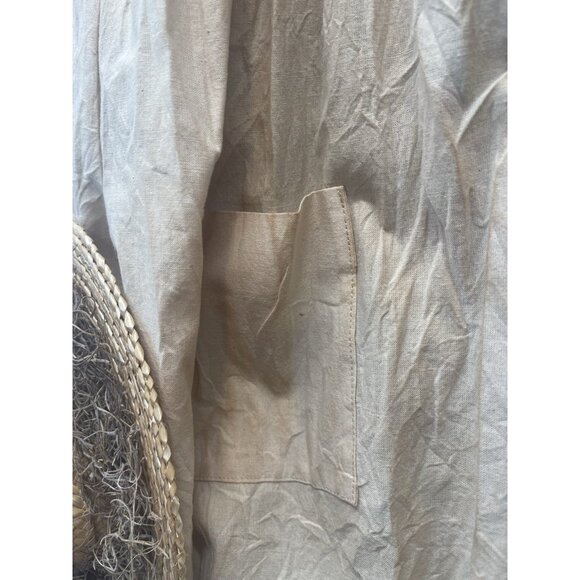 VTG Dress Pinafore Wall Hanging  W/Hat Cottagecore Country Green Gingham - Picture 12 of 13